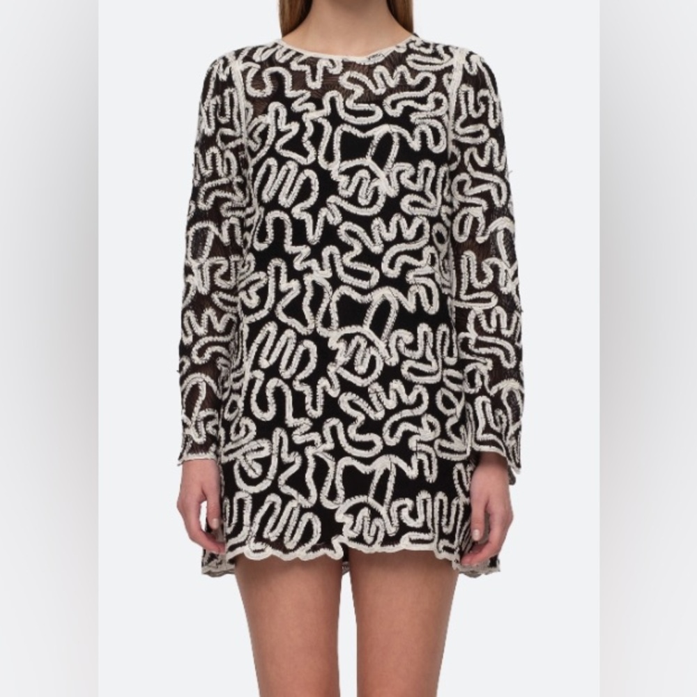 Sea NY Women’s Alice Mini Dress, multi color, sample size S/4
